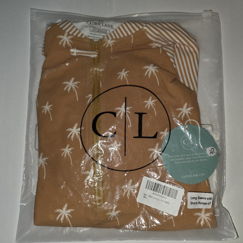 Caden Lane Rash Guard Swim Romper